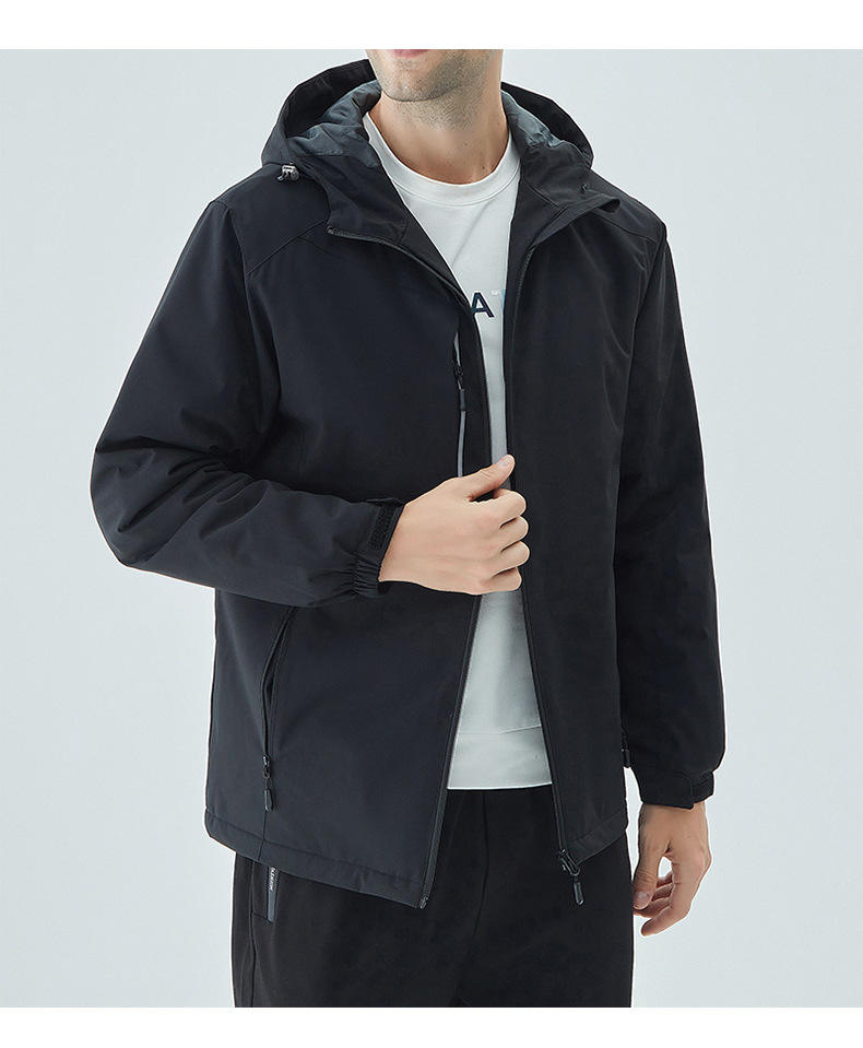 Unisex branded waterproof jacket polyester nylon winter jackets