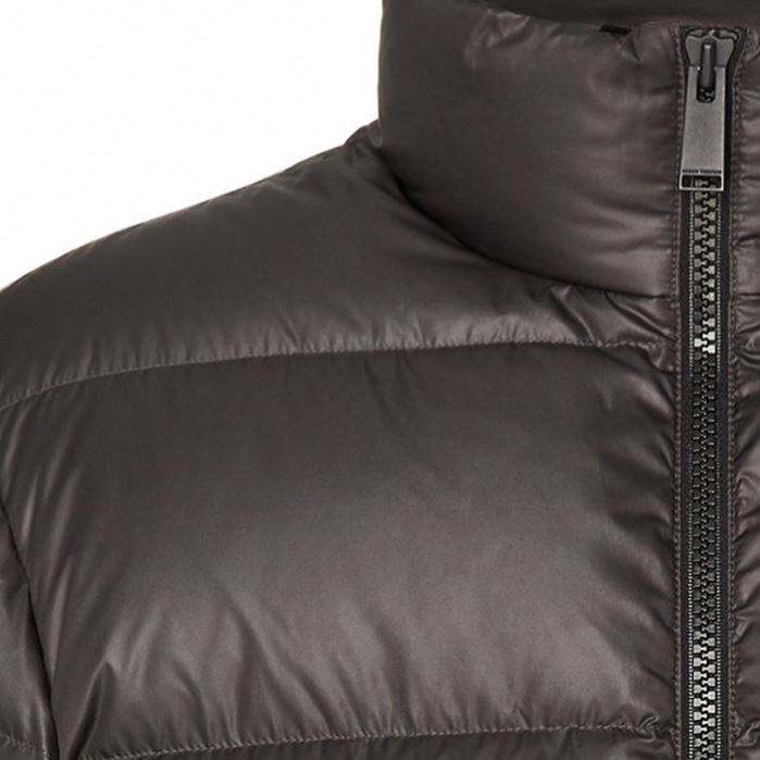 Veste matelassée à fermeture éclair pour hommes, conception de Logo personnalisé de haute qualité