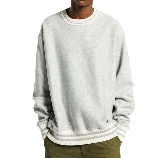 Groothandel gratis monster lange mouw 100% katoenen heren Crewneck sweatshirts
