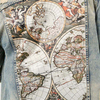 Fashion New Design Mens Jean Jacket Altas Graphic Printed Distressed Denim Jackets For Men 2020