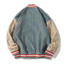 Fabricantes Fashion Fashion Streetwear Chaqueta de béisbol Botón en la parte delantera de la camisa de bombardero de pana gruesa delantera