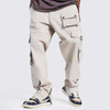 OEM Manufacturer Custom Premium Twill Jogging Track Pants Multiple Pockets Design Loose Cargo Pants For Men