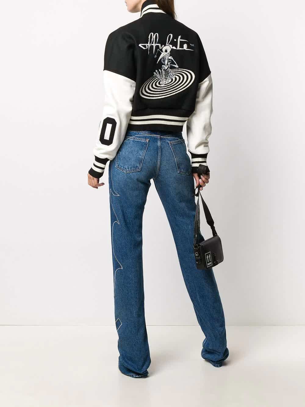 OEM Manufacturer High Quality Chenille Embroidery Patches Baseball Custom Logo Women Cropped Varsity Jacket
