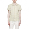 OEM Manufacturer Custom Summer Style Men Square Collar High Quality Polyester Fashion Short Sleeve Shirt For Men