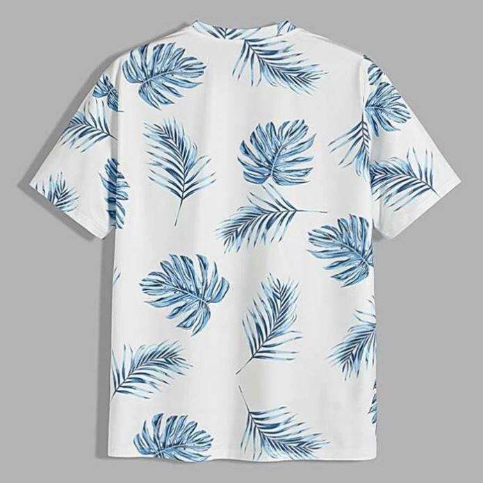 Hot Sale Wholesale Custom Allover Tropical Printing T Shirt Short Sleeve Crew Neck Men's Digital Printing T-Shirts