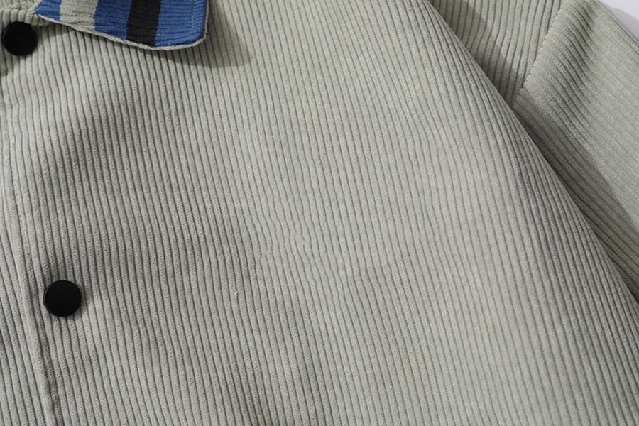 Oem Manufacturer Custom Men's Corduroy Retro Loose Baseball Uniform Plus Size Jacket
