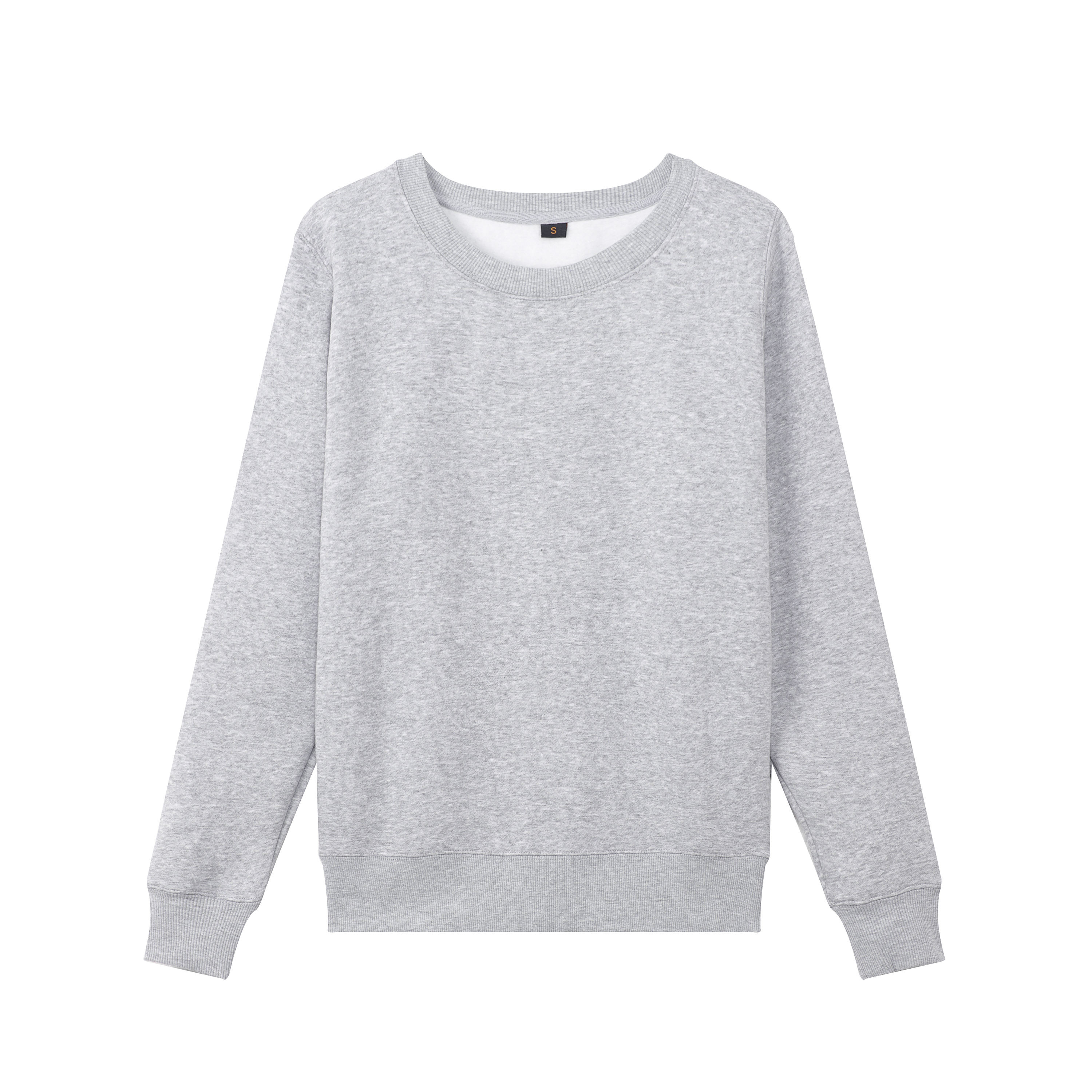 Merkloze sweatshirts Heren Sweatshirt van hoge kwaliteit met ronde hals Effen