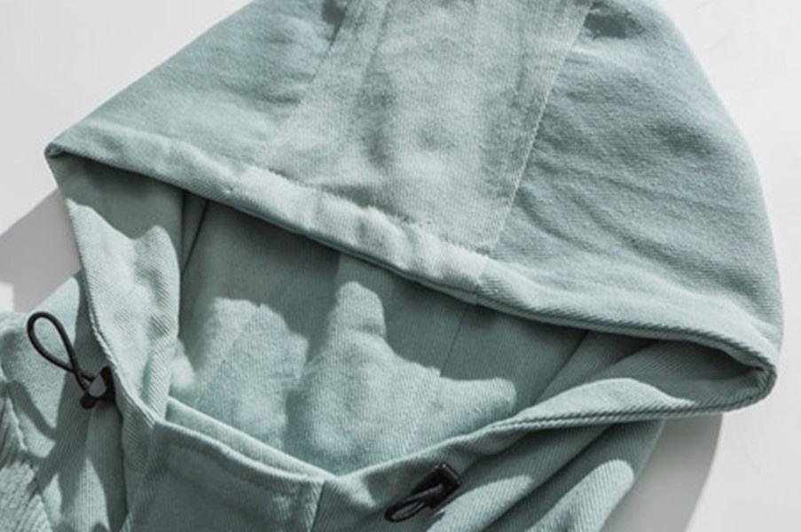 Oem Manufacturer Custom Men's Coat Solid Color Multi-Pocket Hooded Jacket