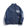 Oem Manufacturer Custom Men's Casual Retro Loose Contrast Color Pocket Denim Cotton Coat Jacket