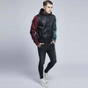 Custom Casual Jersey Hood Bomber Jacket Men Streetwear