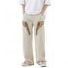 OEM Manufacturer Custom Logo Cargo Pants Applique Wide Leg Pants Street Loose Overalls Casual Pants Trousers For Men 2022 New