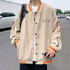 Oem Manufacturer Custom Windbreaker Eombroidered Corduroy Oversized Men Vintage Style Bomber Jacket