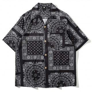 OEM Manufacturer Wholesale Custom All Over Bandana Printed Pattern Hawaii Shirts For Men