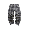 OEM Manufacturer Customized Men's Pants & Trousers Casual Cotton Pants Loose Plaid Sweatpants Trousers For Men