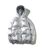 OEM Manufacturer Customization Winter Black Bomber Shiny Puffer Men Down Plus Sizes With Hood Jacket