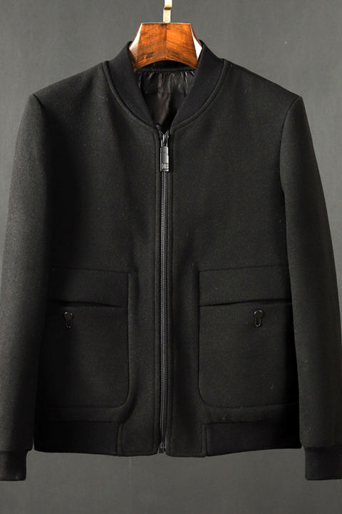 Oem Manufacturer Custom Imported Baseball Collar Wool Thickened Clip Down Men Warm Fleece Jacket