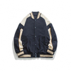 OEM Manufacturer New Custom Logo Contrast Color Stitching Baseball Collar Jacket
