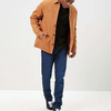 Factory Supply Padded Button Down Canvas Men Winter Coat Jacket