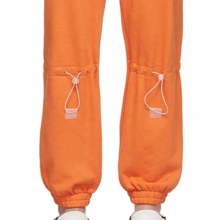 OEM Manufacturer Custom 100% Cotton French Terry Sweatpants Drawstring Elastic Waist Adjustable Details Mens Track Pants