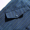 Oem Manufacturer New Custom Fashion Plus Sizes Retro Side Flap Slant Pocket Striped Coat Jacket