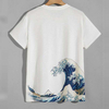 Wholesale High Quality Summer Shorts Leeve T Shirts Men White Digital Printing Graphic Tshirt