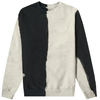 Men Custom 100%Cotton Crew Neck Two Tone Splice Sweatshirts