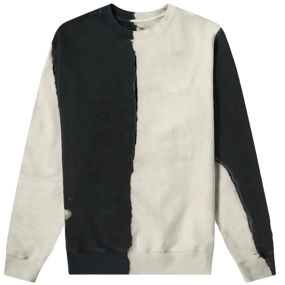 Men Custom 100% Cotton Crew Neck Two Tone Splice Sweatshirts