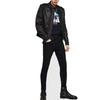 Wholesale Fashion Mens Streamlined Biker Jacket With Denim Jacket