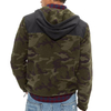 Customized Design Men Camo Sherpa Jackets Patchwork Winter Hoodie