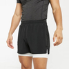 Hot Selling Activewear Color Block Athletic Cycling Shorts Elastic Waist Men 2-In-1 Running Shorts