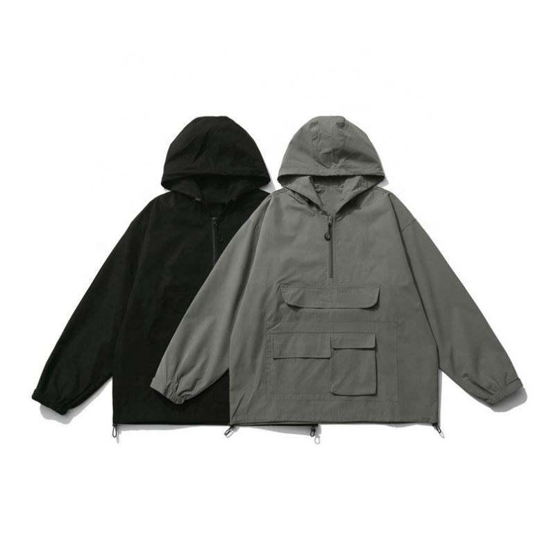 Oem Manufacturer Wholesale Men'ss Cardigan Zip Up Hoodie Loose Personalized Pocket Custom Jacket