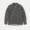 OEM Manufacturer New Fashion Design 100% Polyester White Dots Black Long Sleeve Shirts For Men