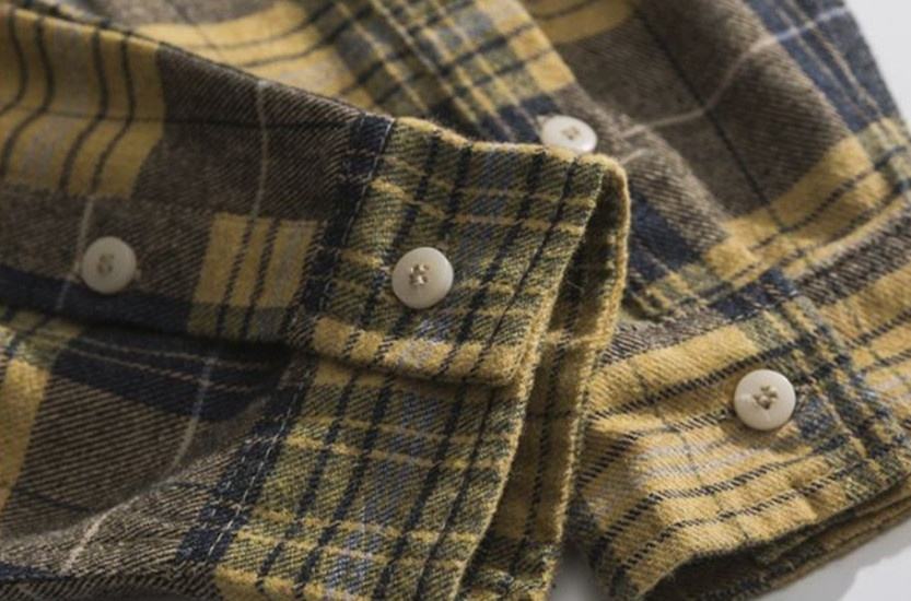 OEM Manufacturer Custom High Quality Men's Shirts Oversize Plaid Printed Shirt Casual Loose Lapel Shirts For Men