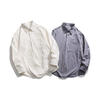 OEM Manufacturer Custom Men's Shirts Fashion Cotton Shirt Popular Plain Color Lapel Casual Shirts For Men Casual Service