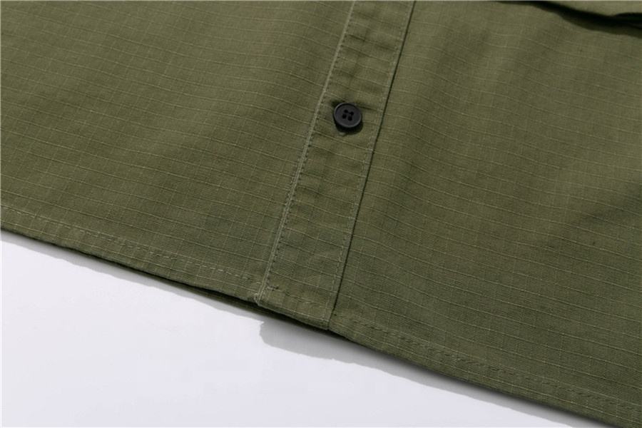 OEM Manufacturer Custom Men's Shirt Multi-Pocket Shirt Urban Outdoor Cargo Shirt