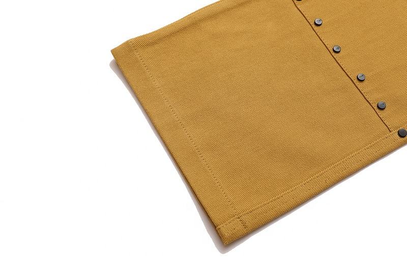 OEM Manufacturer Custom Logo High Street Casual Pants Loose Solid Color Rivet Overalls Casual Trousers For Men
