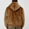 Winter Clothing Faux Fur Hooded Quilted Mens Jackets Coats