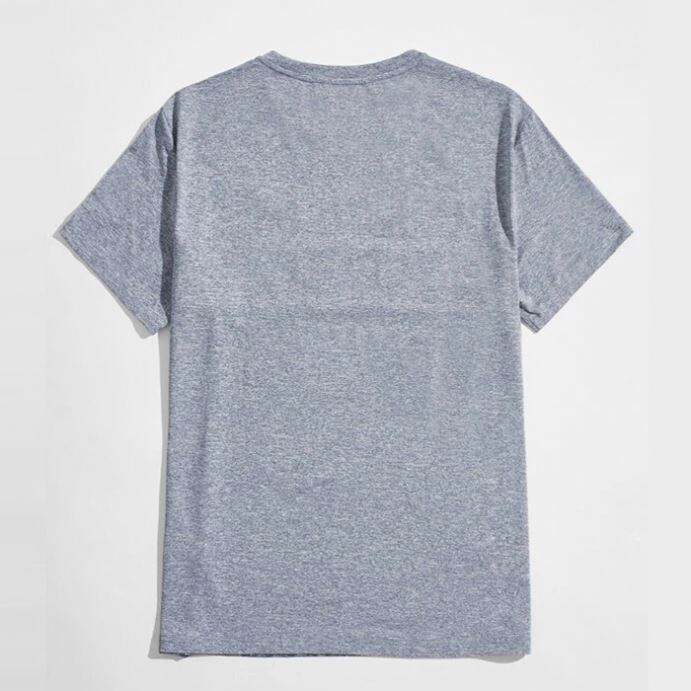 Custom Sublimation Premium Tshirt Round Neck Color Block Men Short Sleeve Knit Tshirts