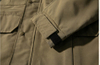 OEM Manufacturer Custom Men'ss Vintage Stand-Up Collar Multiple Pockets Coat Jacket
