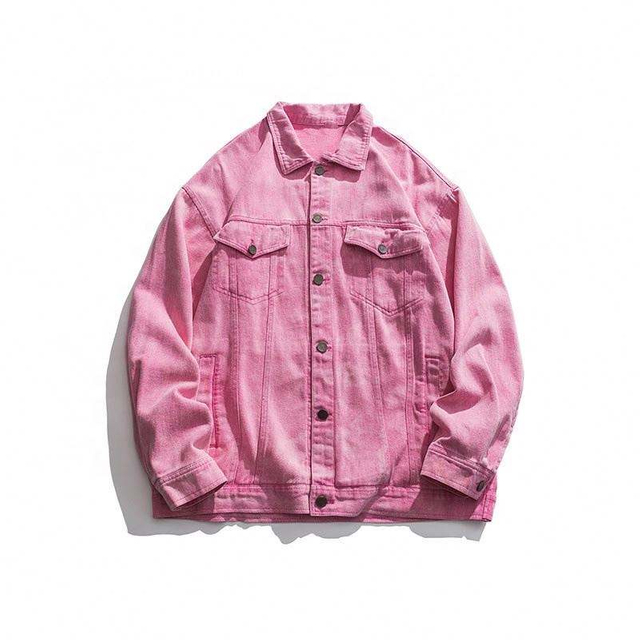 Oem Manufacturer High Quality Personality Fashion Solid Color Washed Lapel Multi-Pocket Loose Coat Mens Jacket