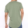 Manufacturers Wholesale Tshirts Short Sleeve Crew Neck Men Plain Curved Hem Tshirt