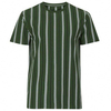Wholesale Custom Print T Shirts 100% Cotton Striped Short Sleeve Mens T Shirt