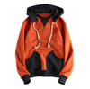 OEM Manufacturer Custom Color Block Detachable Hood Casual Custom Sweatshirt Plus Size Hoodies