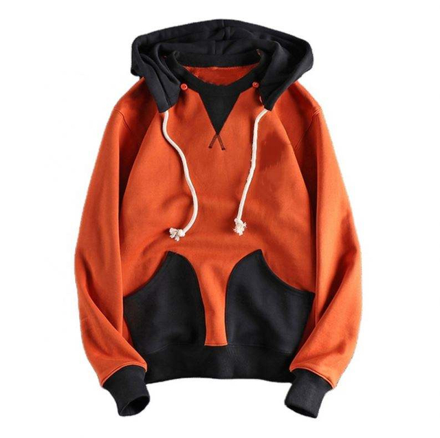 OEM Manufacturer Custom Color Block Detachable Hood Casual Custom Sweatshirt Plus Size Hoodies