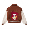 Oem Manufacturer Custom Men'ss Chenille Embroidery Pattern Baseball Vintage Patchwork Color Coat Jacket