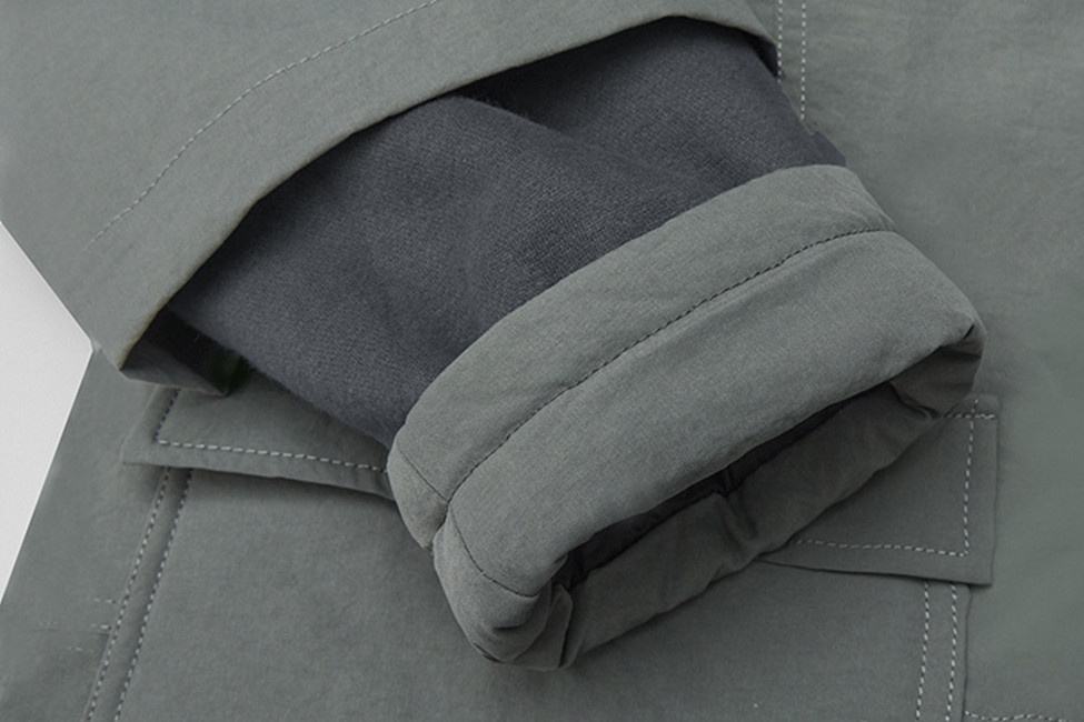 OEM Manufacturer Winter Men's Retro Color Splicing False Two Cotton Clothing Overalls Loose Coat Jacket