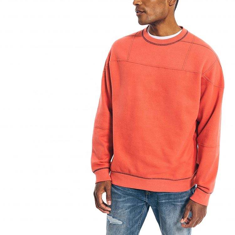 OEM-Hersteller schlichtes übergroßes Sweatshirt mit Rundhalsausschnitt, individuell bedruckte Herren-Sweatshirts und Kapuzenpullover