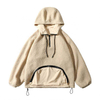 Oem Manufacturer Hoodie Customized Big Yards Men's Clothing Fashion Pocket Granular Fleece Pullover Jacket