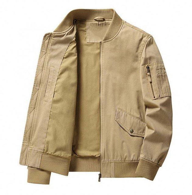 OEM Manufacturer Plus Size Men'ss Cotton Loose Comfortable Flight Custom Fashion Casual Workwear Jacket
