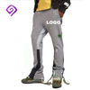 OEM Manufacturer Elastic Waist Patchwork Graffiti Joggers Custom Logo Stacked Men Sweat Pants Flare Sweatpants